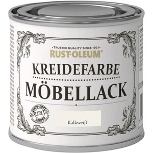 Rust-Oleum Kreidefarbe Möbellack Kalkweiß Matt 125 ml