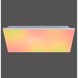 Leuchten Direkt LED-Deckenleuchte Yukon Weiß 45 cm x 45 cm CCT/ RGB