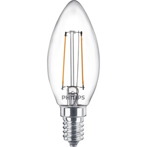 Philips LED-Leuchtmittel Kerzenform E14/2 W 250 lm Warmweiß klar