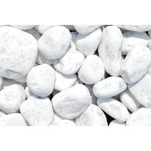 Marmorzierkiesel Carrara Weiß 60 - 100 mm 1000 kg Big-Bag