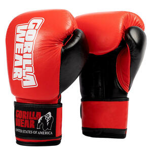 Gorilla Wear Ashton Pro Boxhandschuhe - Rot/Schwarz