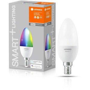 Ledvance Smart+ WiFi LED-Lampe Kerzenform E14/6,5W 470lm RGBW Farbwechsel