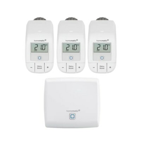 Bild 1 von Homematic IP Starter Set Heizen Basis III, 3x Thermostat Basic & Access Point