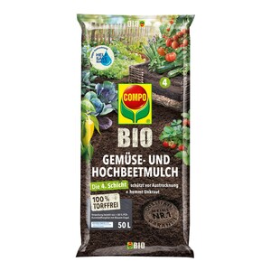 Compo Bio Gemüse- und Hochbeetmulch Torffrei 50 l