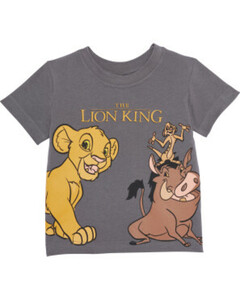 The Lion King T-Shirt, Schulterknöpfe, grau