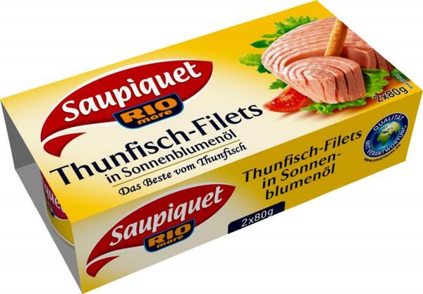 Bild 1 von Saupiquet Thunfisch-Filets in Sonnenblumenöl
