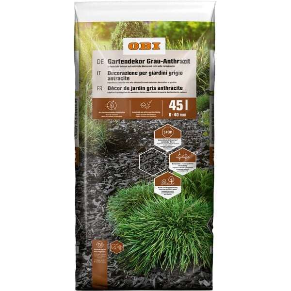 Bild 1 von OBI Gartendekor Grau-Anthrazit 1 x 45 l