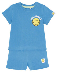 Smiley World T-Shirt + Shorts, 2-tlg. Set, petrol