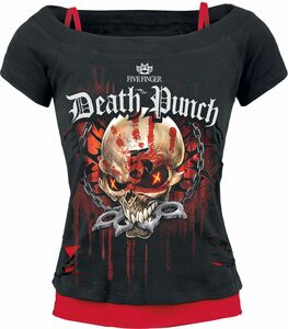 Five Finger Death Punch Assassin T-Shirt schwarz rot