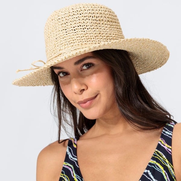 Bild 1 von Damen-Hut mit Glitzereffekt, Ecru