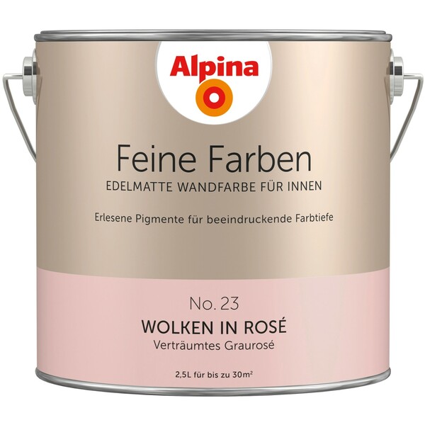 Bild 1 von Alpina Feine Farben No. 23 Wolken in Rose edelmatt 2,5 Liter