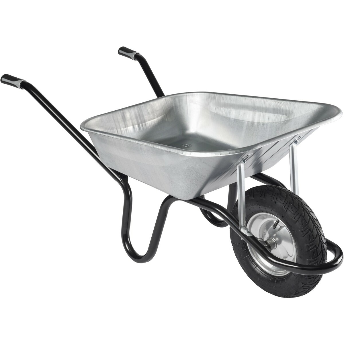 Bild 1 von Haemmerlin Einrad-Schubkarre 100 l Muldenvolumen 200 kg Traglast Verzinkt