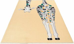 Kinderteppich »My Greta 602«, Obsession, rechteckig, Höhe 6 mm, Kurzflor, Motiv Giraffe, mit Fransen, Kinderzimmer