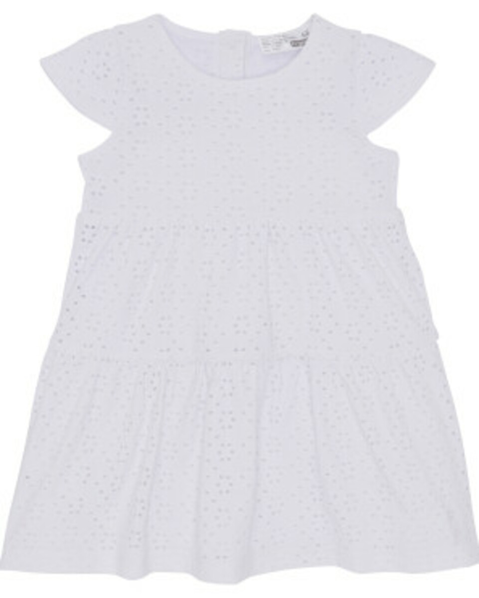 Bild 1 von Kleid mit Lochstickerei, Ergee, Knopfleiste, weiß