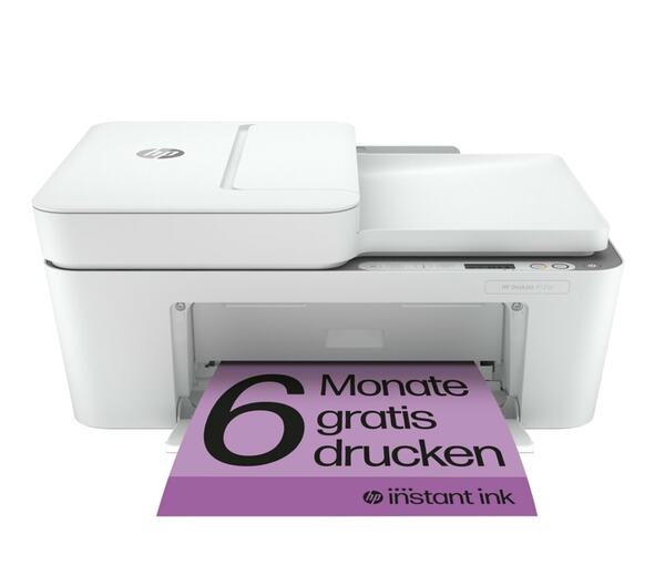 Bild 1 von HP DeskJet 4120e All-in-One Multifunktionsdrucker (Tintenstrahldrucker, A4, 4800 x 1200 dpi, WLAN, Apple AirPrint, Automatische Dokumentenzuführung, Instant Ink)