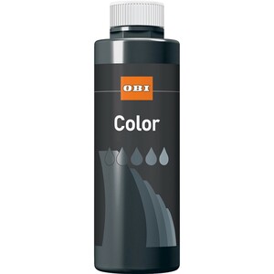 OBI Color  Voll- und Abtönfarbe Schwarz matt 500 ml
