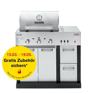 Char-Broil Outdoor-Küche Ultimate 3200 mit Gasgrill 3 Brenner Edelstahl