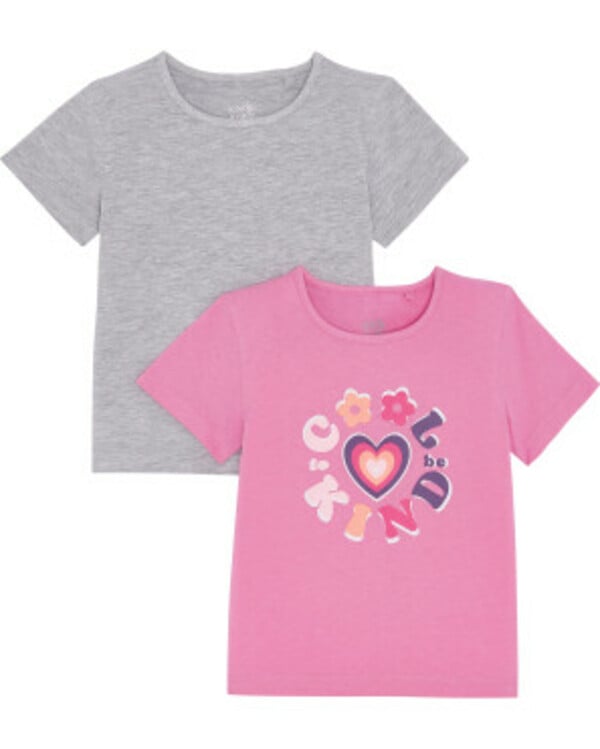 Bild 1 von T-Shirts im Pack, 2er-Pack, Kiki & Koko, pink/grau