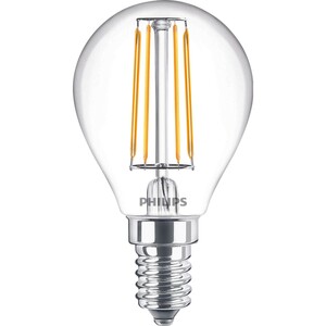 Philips LED-Leuchtmittel Tropfenform E14/4,3 W 470 lm Warmweiß klar