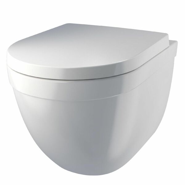Bild 1 von Primaster Wand-Tiefspül-WC Megara Raumsparmodell inkl. WC-Sitz mit Absenkautomatik