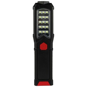 REV Ritter LED-Akku-Handlampe Torch 400 lm 6500 K Schwarz-Rot