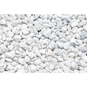 Marmorzierkiesel Carrara Weiß 16 - 25 mm 10 kg PE-Sack