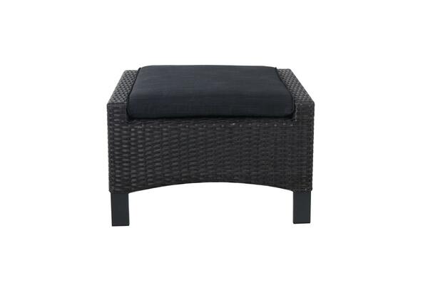 Tarrington House Polsterschemel Ottoman Malin, Aluminium / PE Rattan ...