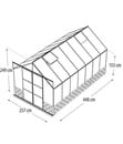 Bild 4 von Vitavia Gewächshaus Cassiopeia 11500, ESG/NSG, inkl. Sockel Sandstein