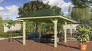 Bild 1 von Karibu Pavillon »Bergen 2«, (Set), BxTxH: 338x592x290 cm, mit grünen Dachschindeln