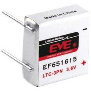 EVE EF651615 Spezial-Batterie LTC-3PN U-Lötpins Lithium 3.6 V 400 mAh 1 St.