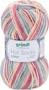 Gründl »Hot Socks color« Häkelwolle, 50 g