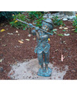Bild 2 von Bronzefigur Flötenspieler für den Außenbereich, 42 cm
