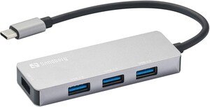 Sandberg USB-C > 1x USB 3.0/3x USB 2.0