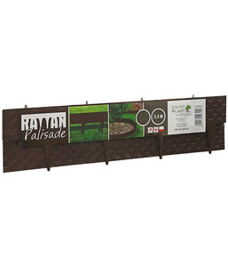 Rattan-Rasenkante, 2,4 m
