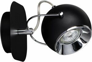 SPOT Light Wandleuchte »BALL«, LED-Leuchtmittel inklusive, GU10 wechselbar, Retro-Optik, flexibel verstellbar und schwenkbar, Made in Europe.