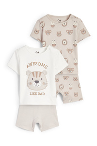 C&A Multipack 2er-Tiere-Baby-Pyjama-4 teilig, Weiß, Größe: 68