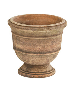 Dehner Terrakotta-Pokal Lucca, rund, mterra, ca. Ø16/H15 cm