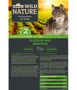 Dehner Wild Nature BARF-Ergänzungsfutter Flocken-Mix Kräuter