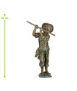 Bild 3 von Bronzefigur Flötenspieler für den Außenbereich, 42 cm