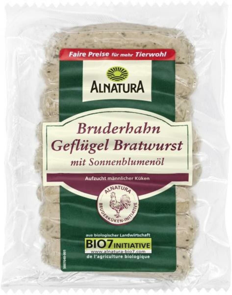 Bild 1 von Alnatura Bruderhahn Geflügel Bratwurst