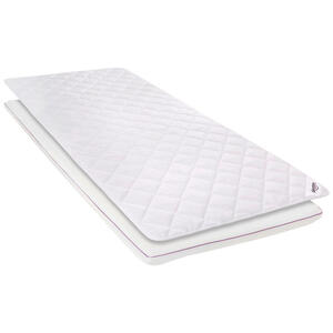 Sleeptex Topper schaumstoffkern , Palermo , Weiß , Textil , 90x200 cm , Netzbespannung, Tencel® , Bezug abnehmbar/waschbar, für Hausstauballergiker geeignet, optimale Belüftung, für verstellbare