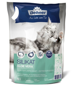 Dehner Premium Katzenstreu Silikat mit Aloe Vera