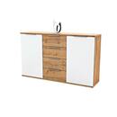 Bild 1 von Kommode Forest Wildeiche Nachbildung Weiß 150 x 90 x 38 cm