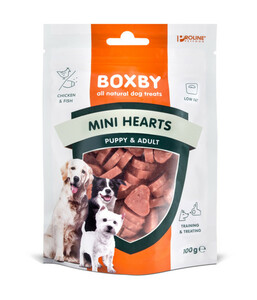 Boxby Mini Hearts, Hundesnack, 100 g