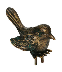 Bronze-Vogel für Granit-Vogeltränke, ca. B10/H5/T4 cm