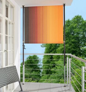Angerer Freizeitmöbel Klemm-Senkrechtmarkise »Nr. 100« orange/braun, BxH: 150x225 cm