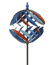 Bild 1 von Dehner Metall-Riesen-Windrad Globe, ca. H186 cm, blau-rot