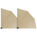 Bild 1 von Grasekamp Doppelpack Balkonfächer Sand Polyester-mischgewebe B/l: Ca. 140x140 Cm
