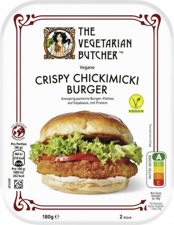 Bild 1 von The Vegetarian Butcher Vegane Crispy Chickimicki Burger
