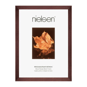 Nielsen Bilderrahmen dunkelbraun , 4830003 , Holz , 30x40 cm , klar , 003515031169